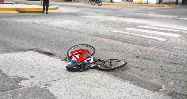 Murió la ciclista atropellada en Lafinur y Junín