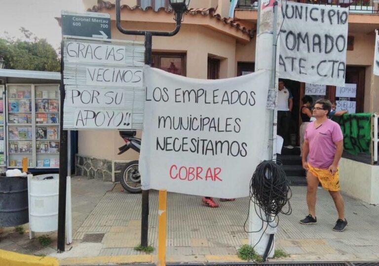 ATE Merlo advierte con un plan de lucha si no se pagan los sueldos de julio