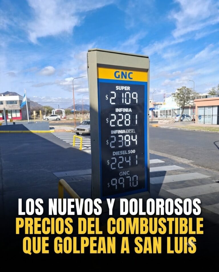 LOS NUEVOS Y DOLOROSOS PRECIOS DEL COMBUSTIBLE QUE GOLPEAN A SAN LUIS