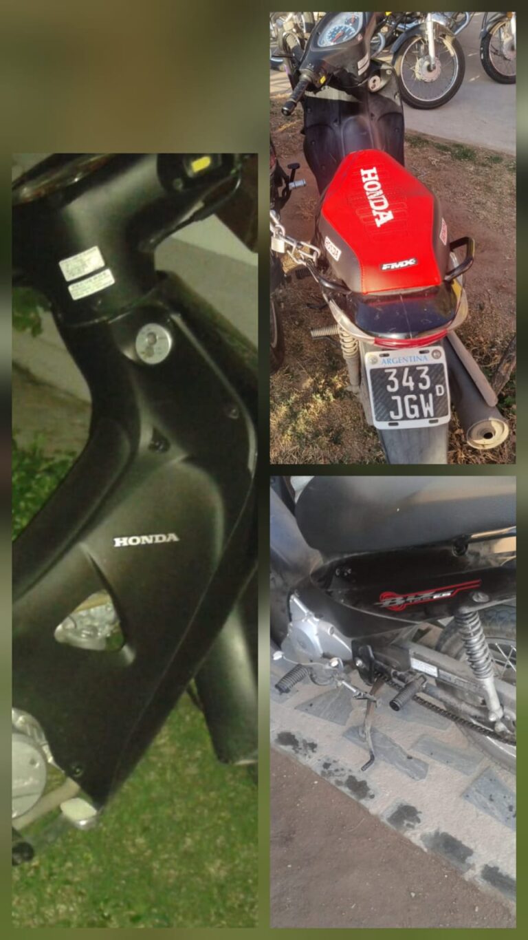 Piden colaboración para encontrar una moto robada en Villa Mercedes