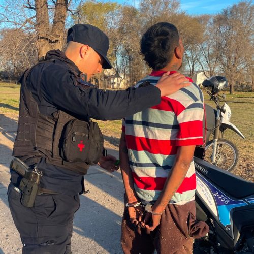 Dos hombres detenidos tras generar disturbios e intentar agredir a policías en Villa Mercedes