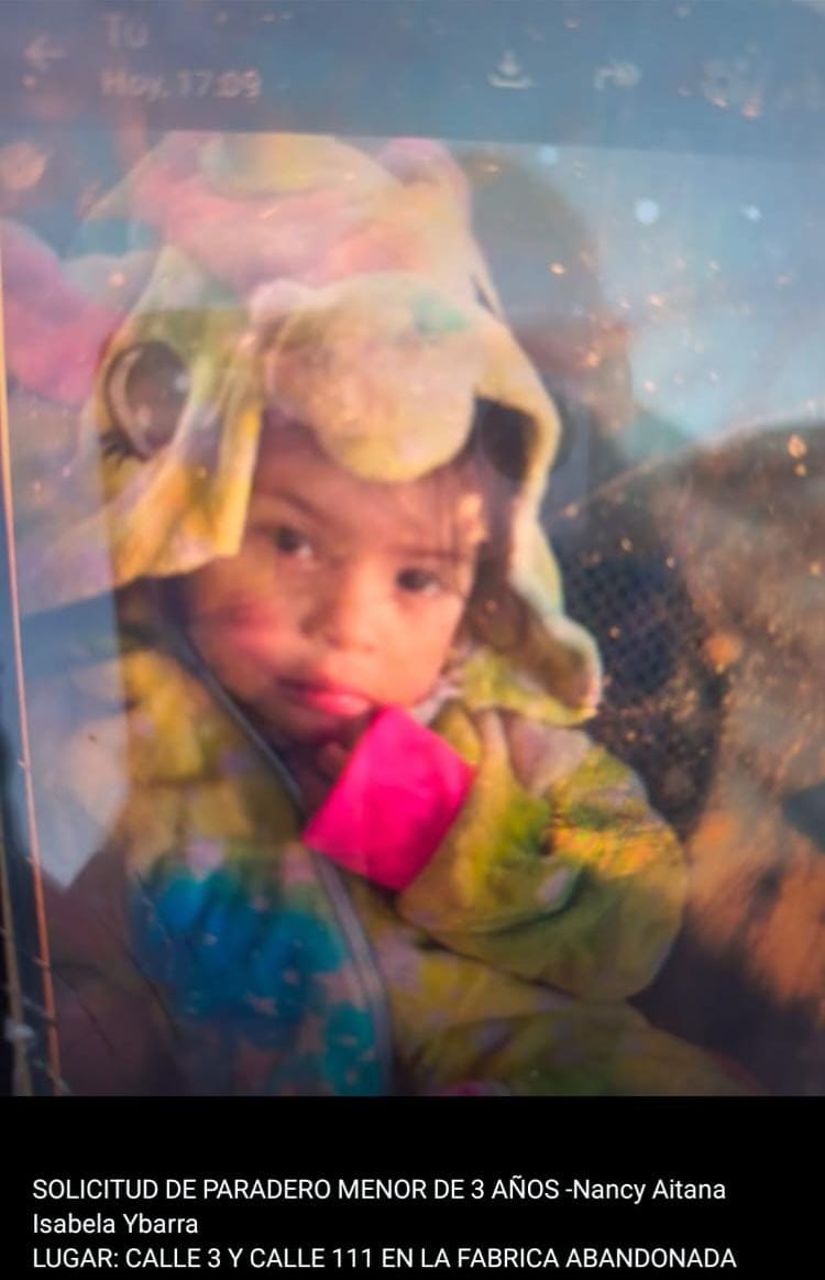 🚨 BUSCAN A UNA NENA DE 3 AÑOS EN SAN LUIS