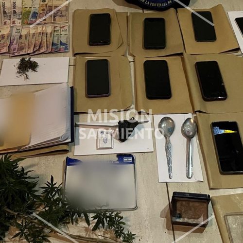 Cayó un centro de venta de drogas en Cortaderas, ligado a la banda desbaratada en Río Cuarto