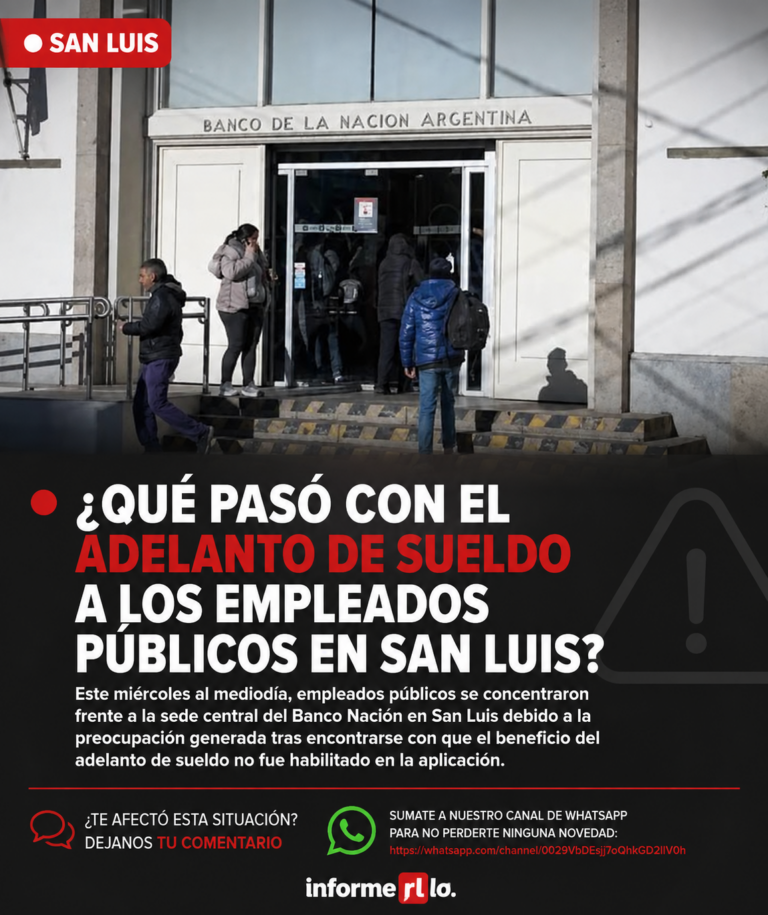 ¿QUÉ PASÓ CON EL ADELANTO DE SUELDO A LOS EMPLEADOS PÚBLICOS EN SAN LUIS?