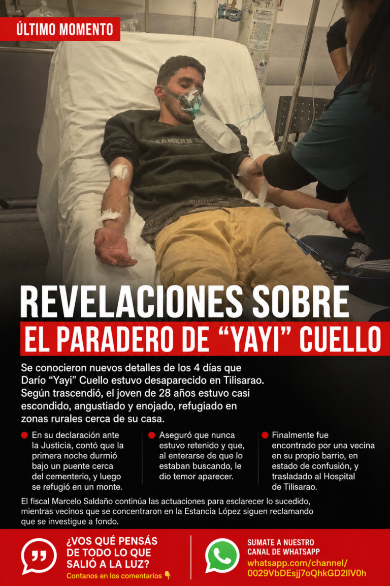 Revelaciones sobre el paradero de «Yayi» Cuello: durmió bajo un puente y en un monte durante los 4 días que estuvo desaparecido