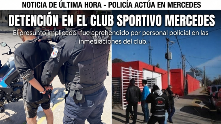 Villa Mercedes: demoraron a un joven de 18 años tras exhibiciones obscenas en la vía pública y en el Club Sportivo Mercedes
