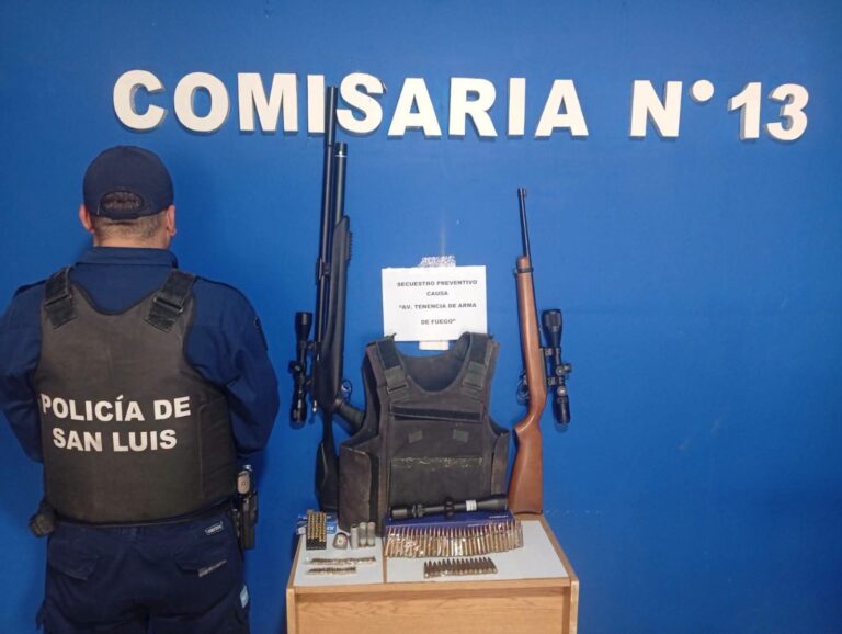 Allanamiento en Pozo Cavado: secuestraron armas de fuego, municiones y elementos vinculados a una causa por abigeato