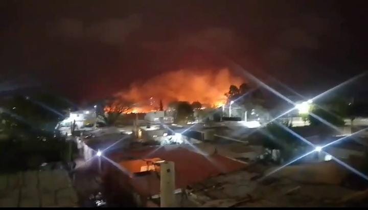 Alerta en San Luis: reportan humo y fuego en la zona del aeropuerto