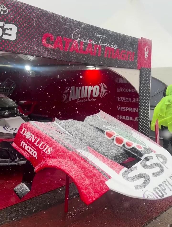 ❄️🏁 ¡LA NIEVE SORPRENDIÓ AL TURISMO CARRETERA EN SAN LUIS!