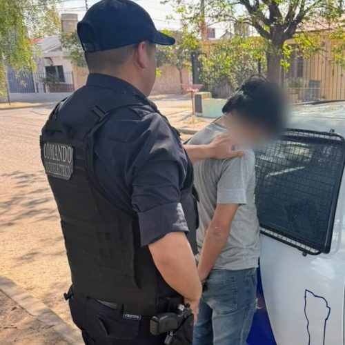 Un hombre de 27 años fue demorado este jueves por la tarde luego de golpear a su hermana en una vivienda de calle Balcarce al 1900, en la ciudad de San Luis.