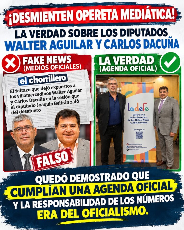 DESMIENTEN OPERETA MEDIÁTICA: DIPUTADOS CUMPLÍAN CON UNA AGENDA OFICIAL EN BUENOS AIRES