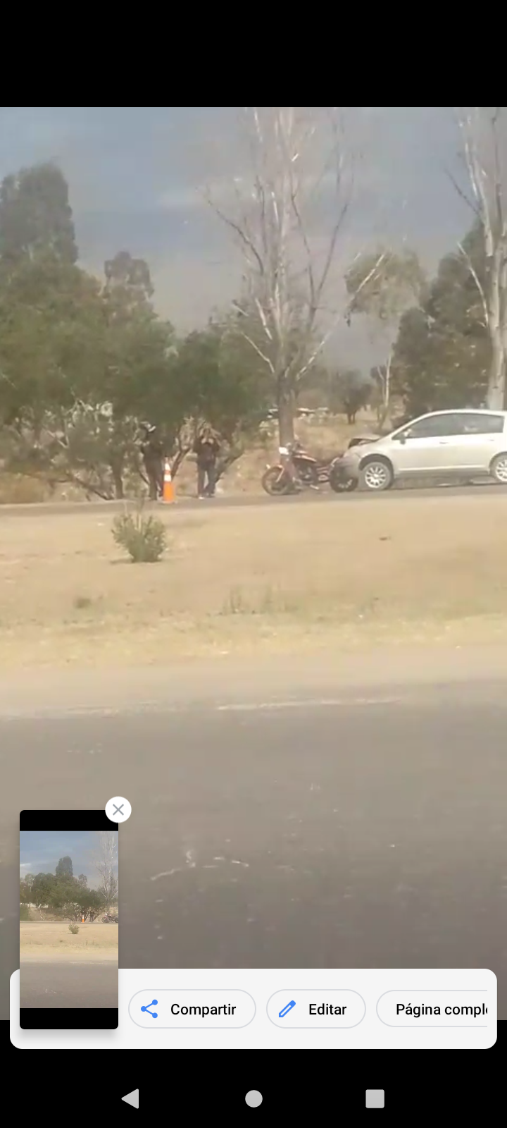 Accidente de tránsito en avenida Santos Ortiz
