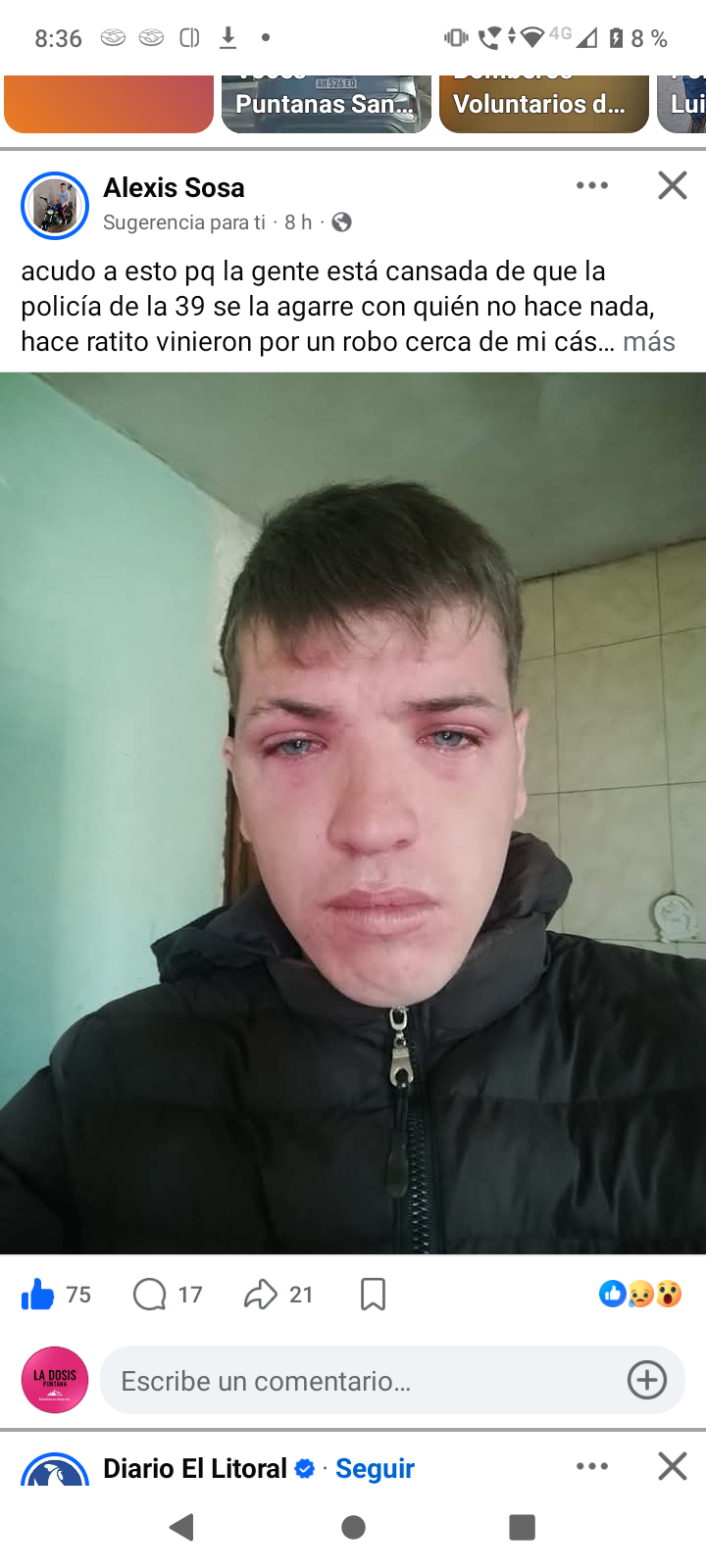 🔴 ÚLTIMO MOMENTO: Vecino denuncia en Facebook maltrato policial de la Comisaría 39° tras un robo en su barrio