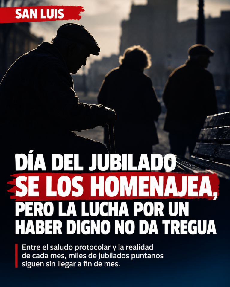 Día del Jubilado en San Luis: se los homenajea, pero la lucha por un haber digno no da tregua