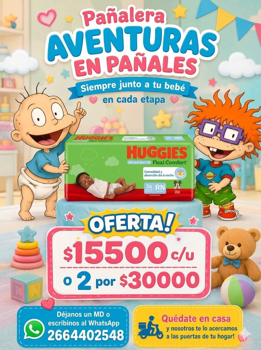 Pañales RN Huggies flexi comfort