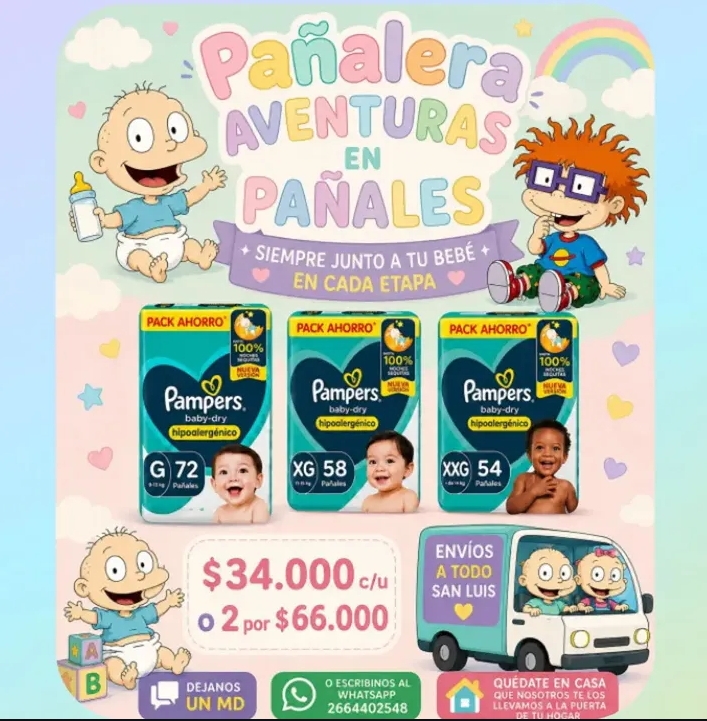 Pañales Pampers Baby-Dry hipoalergénico