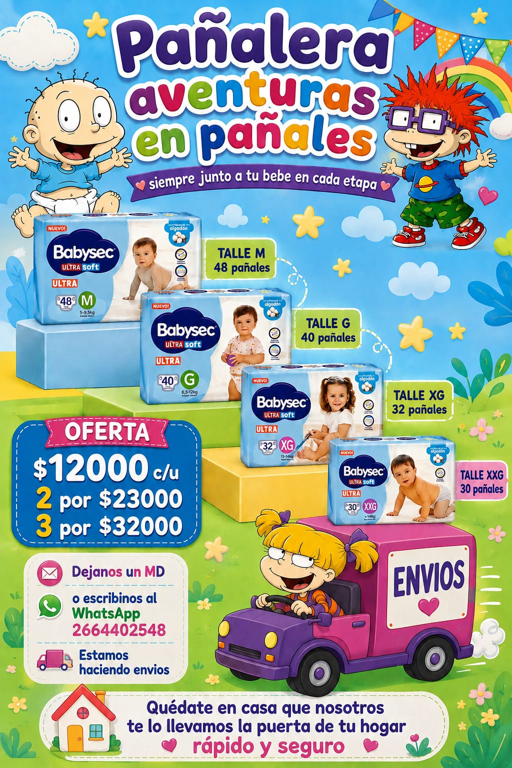 Pañales babysec ultra soft